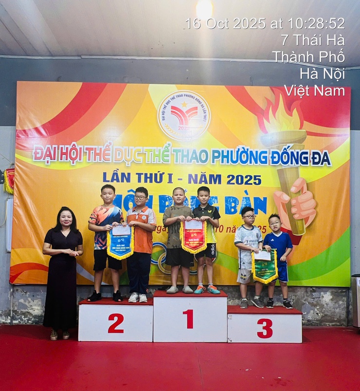 Giải các môn thể thao học sinh trong chương trình Đại hội Thể dục thể thao phường Đống Đa lần thứ I - năm 2025- Ảnh 22.