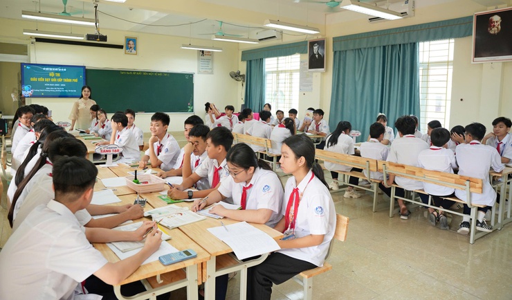 Hội thi Giáo viên dạy giỏi cấp THCS Thành phố cụm số 16- Ảnh 2.