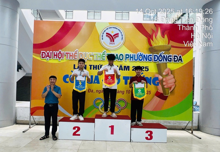 Giải các môn thể thao học sinh trong chương trình Đại hội Thể dục thể thao phường Đống Đa lần thứ I - năm 2025- Ảnh 15.