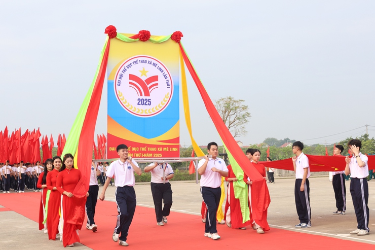 Xã Mê Linh khai mạc Đại hội Thể dục thể thao lần thứ I năm 2025- Ảnh 10.
