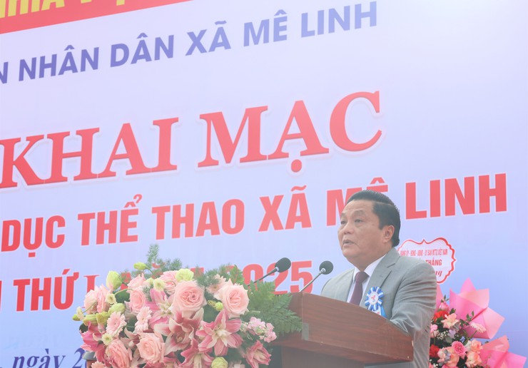 Xã Mê Linh khai mạc Đại hội Thể dục thể thao lần thứ I năm 2025- Ảnh 4.