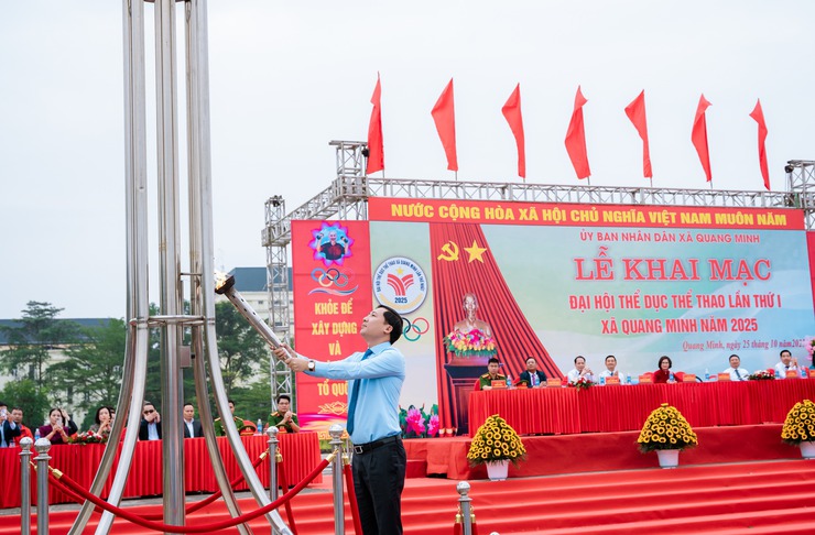 Những hình ảnh ấn tượng tại Lễ khai mạc Đại hội TDTT xã Quang Minh lần thứ I, năm 2025- Ảnh 74.