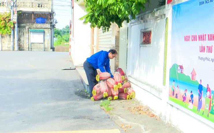 Đoàn Thanh niên xã Thượng Phúc ra quân ngày Chủ nhật xanh- Ảnh 9.