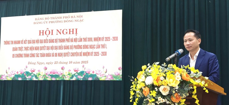 Đảng ủy phường Đông Ngạc tổ chức Hội nghị - Ảnh 3.