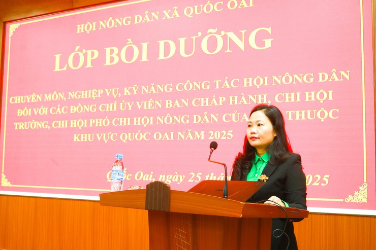 BTV Hội nông dân xã Quốc Oai tổ chức lớp tập huấn, nghiệp vụ công tác Hội nông dân năm 2025- Ảnh 2.