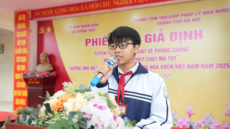 UBND Xã Dương Hoà tổ chức Phiên toà giả định tuyên truyền pháp luật về phòng, chống “Mua, bán trái phép chất ma tuý”- Ảnh 8.