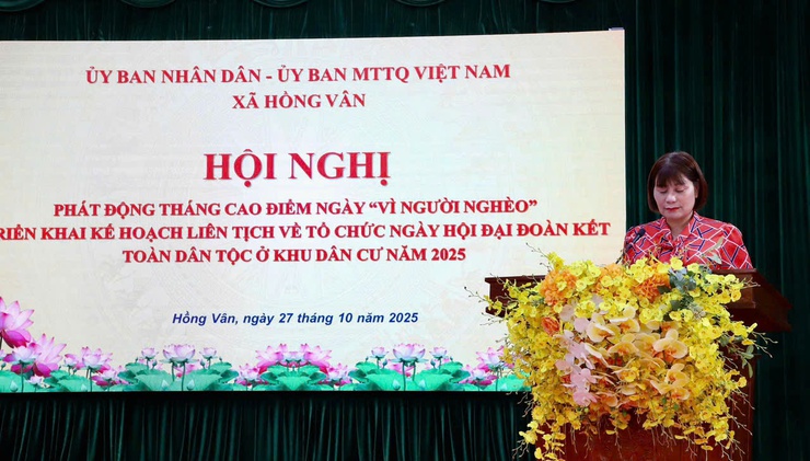 XÃ HỒNG VÂN PHÁT ĐỘNG THÁNG CAO ĐIỂM NGÀY “VÌ NGƯỜI NGHÈO” VÀ TRIỂN KHAI NGÀY HỘI ĐẠI ĐOÀN KẾT TOÀN DÂN TỘC Ở KHU DÂN CƯ NĂM 2025 - Ảnh 3.
