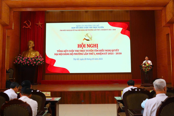 Phường Tây Hồ: Thông báo kết quả Đại hội Đảng bộ Thành phố lần thứ XVIII và triển khai các Chương trình, Kế hoạch công tác toàn khóa, nhiệm kỳ 2025–2030- Ảnh 4.