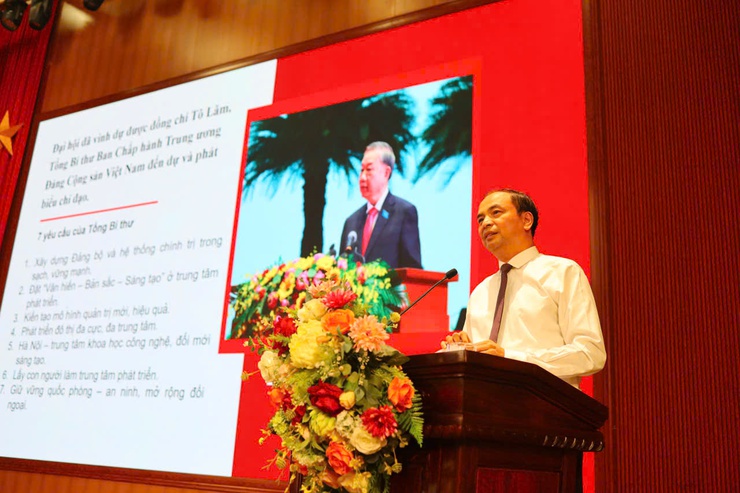 Phường Tây Hồ: Thông báo kết quả Đại hội Đảng bộ Thành phố lần thứ XVIII và triển khai các Chương trình, Kế hoạch công tác toàn khóa, nhiệm kỳ 2025–2030- Ảnh 1.