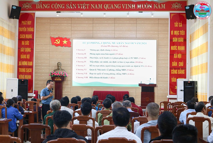 UBND xã Hưng Đạo tổ chức hội nghị tập huấn, tuyên truyền phòng, chống mua bán người và hỗ trợ nạn nhân bị mua bán- Ảnh 1.