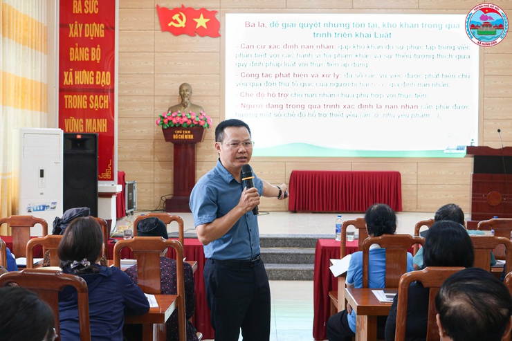 UBND xã Hưng Đạo tổ chức hội nghị tập huấn, tuyên truyền phòng, chống mua bán người và hỗ trợ nạn nhân bị mua bán- Ảnh 5.