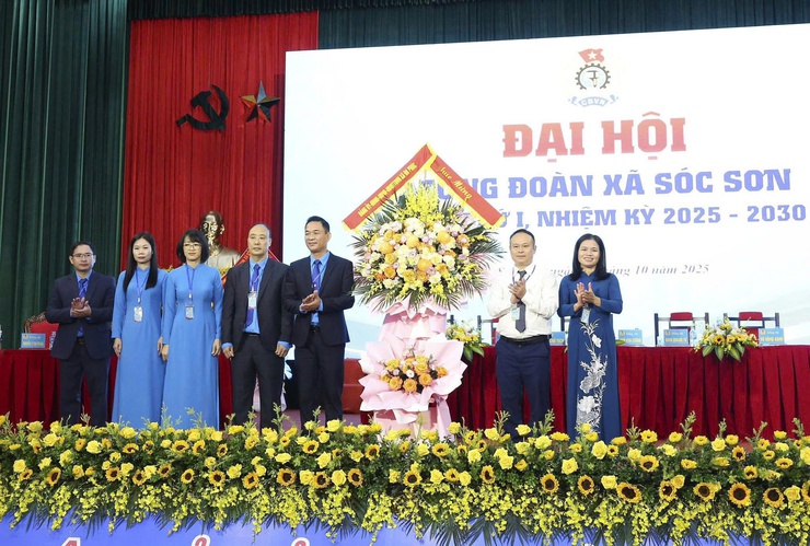 ĐẠI HỘI CÔNG ĐOÀN XÃ SÓC SƠN LẦN THỨ I, NHIỆM KỲ 2025-2030: ĐOÀN KẾT – DÂN CHỦ - KỶ CƯƠNG - PHÁT TRIỂN- Ảnh 3.