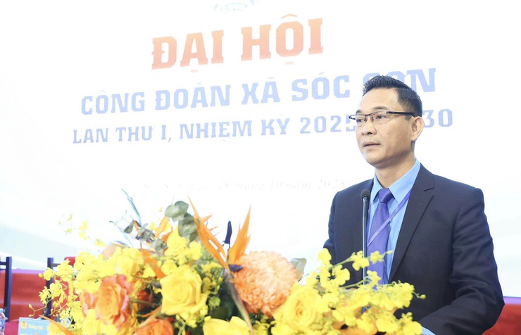 ĐẠI HỘI CÔNG ĐOÀN XÃ SÓC SƠN LẦN THỨ I, NHIỆM KỲ 2025-2030: ĐOÀN KẾT – DÂN CHỦ - KỶ CƯƠNG - PHÁT TRIỂN- Ảnh 5.