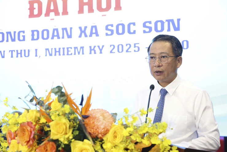 ĐẠI HỘI CÔNG ĐOÀN XÃ SÓC SƠN LẦN THỨ I, NHIỆM KỲ 2025-2030: ĐOÀN KẾT – DÂN CHỦ - KỶ CƯƠNG - PHÁT TRIỂN- Ảnh 8.