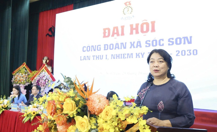 ĐẠI HỘI CÔNG ĐOÀN XÃ SÓC SƠN LẦN THỨ I, NHIỆM KỲ 2025-2030: ĐOÀN KẾT – DÂN CHỦ - KỶ CƯƠNG - PHÁT TRIỂN- Ảnh 7.
