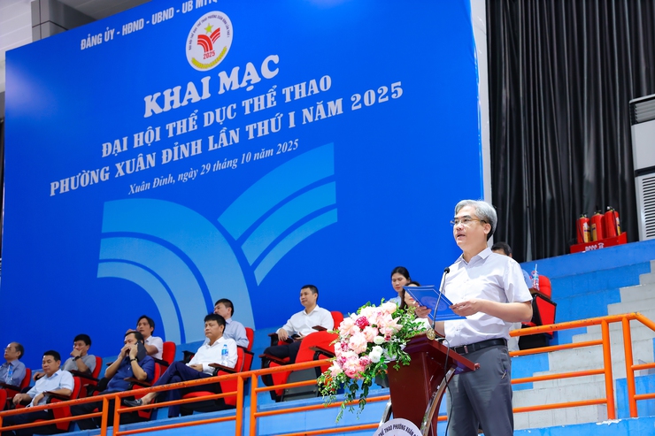 Đại hội TDTT phường Xuân Đỉnh: Ngày hội lớn của tinh thần rèn luyện và đoàn kết- Ảnh 2.