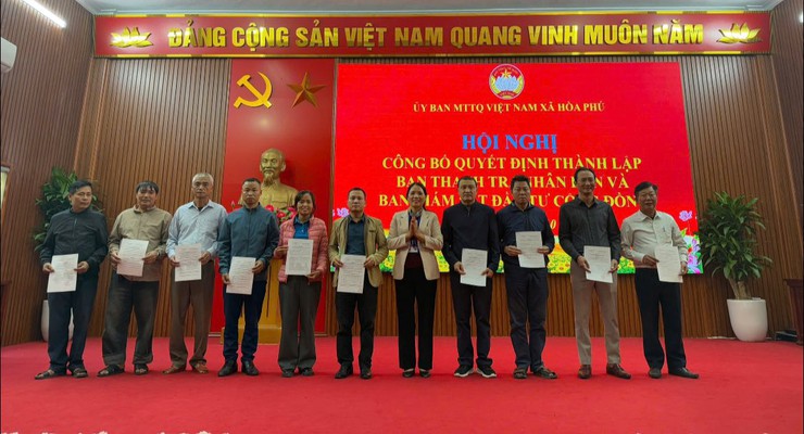 Hội nghị công bố quyết định thành lập ban thanh tra nhân dân và giám sát đầu tư cộng đồng- Ảnh 1.