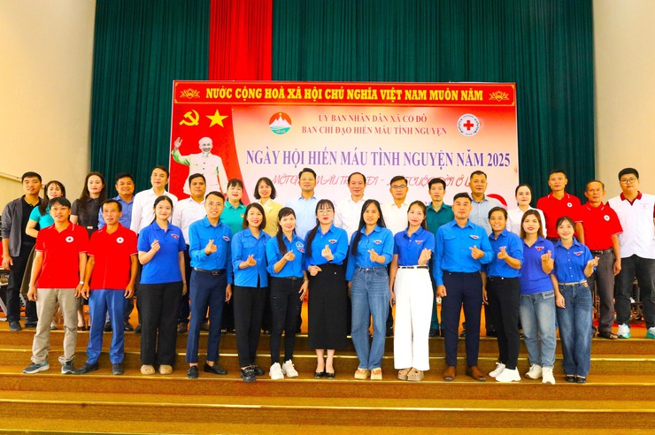 XÃ CỔ ĐÔ TỔ CHỨC NGÀY HỘI HIẾN MÁU TÌNH NGUYỆN NĂM 2025- Ảnh 1.