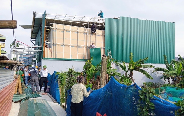 UBND xã Tam Hưng tổ chức cưỡng chế, buộc thực hiện biện pháp khắc phục hậu quả các công trình vi phạm trật tự xây dựng- Ảnh 12.