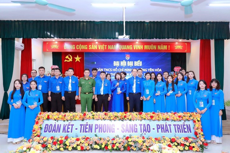 Đại hội Đoàn TNCS Hồ Chí Minh phường Yên Hòa lần thứ I với chủ đề  "Tiên phong chuyển đổi số, xung kích vì cộng đồng"- Ảnh 5.