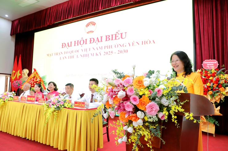 Đại hội đại biểu MTTQ Việt Nam phường Yên Hòa lần thứ I, nhiệm kỳ 2025 - 2030

- Ảnh 1.