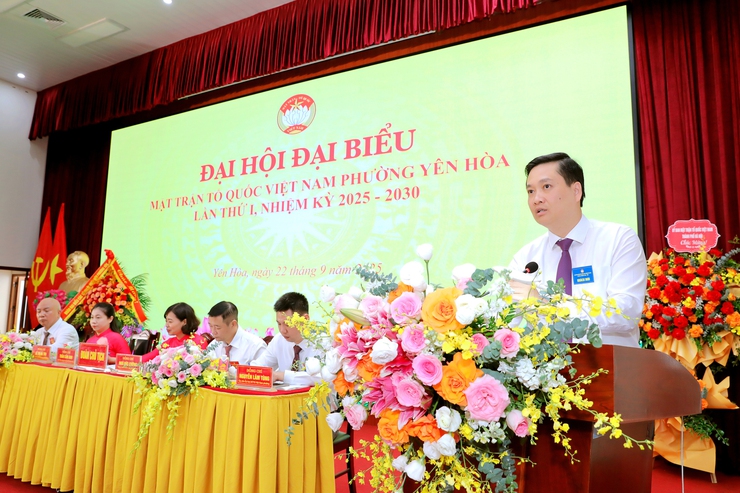 Đại hội đại biểu MTTQ Việt Nam phường Yên Hòa lần thứ I, nhiệm kỳ 2025 - 2030

- Ảnh 2.