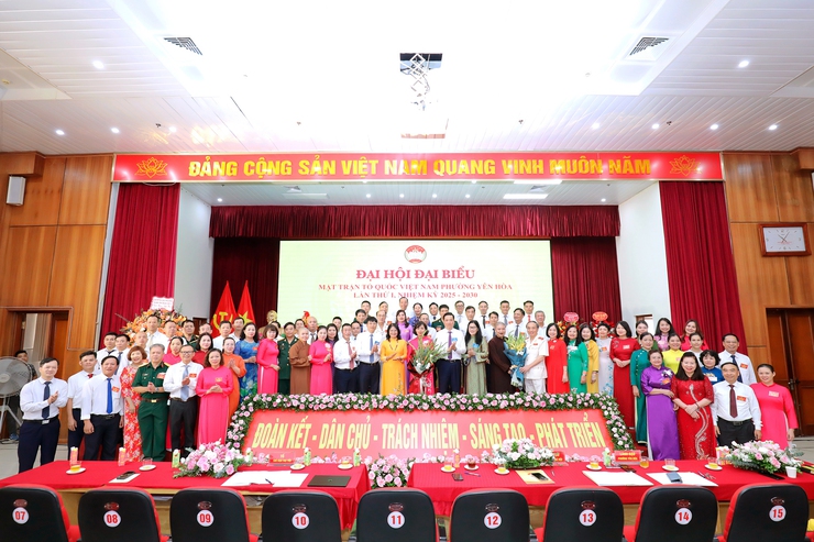 Đại hội đại biểu MTTQ Việt Nam phường Yên Hòa lần thứ I, nhiệm kỳ 2025 - 2030

- Ảnh 3.