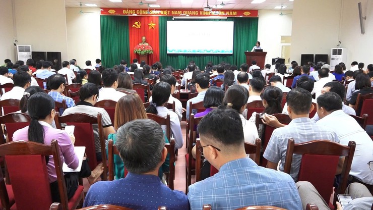 Xã Minh Châu tham dự khai giảng lớp bồi dưỡng, tập huấn nghiệp vụ công tác xây dựng Đảng, quản lý nhà nước do Ban Tổ chức Thành ủy Hà Nội tổ chức.- Ảnh 4.