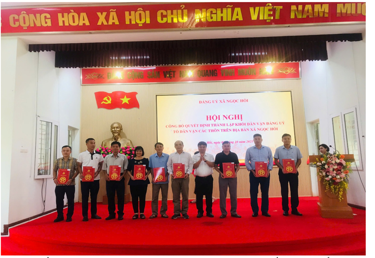 Hội nghị Quán triệt Nghị quyết Đại hội Đại biểu Đảng bộ xã Ngọc Hồi lần thứ I. Giao ban công tác xây dựng Đảng, xây dựng chính quyền quý III, triển khai nhiệm vụ trọng tâm Quý IV năm 2025- Ảnh 3.