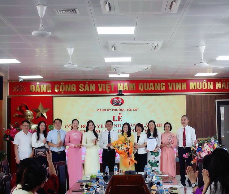 Đảng ủy phường Yên Sở: Thành lập 3 cơ sở đảng tại các&nbsp; trường THPT Đỗ Mười, Tiểu học Pháp Vân, Mầm non Ánh Sao- Ảnh 4.