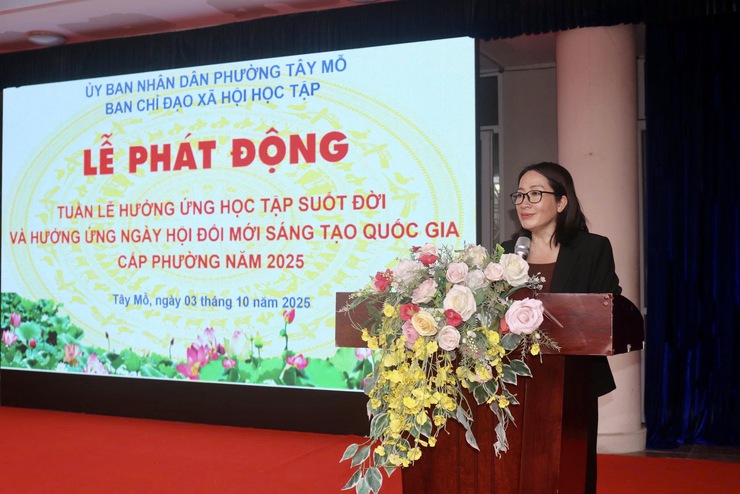 Tây Mỗ khai mạc “Tuần lễ hưởng ứng học tập suốt đời” năm 2025 và hưởng ứng Ngày hội đổi mới sáng tạo quốc gia- Ảnh 2.