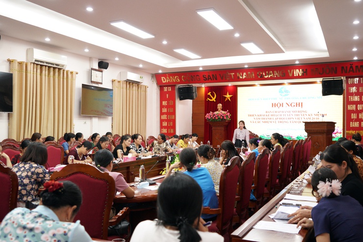 Hội LHPN phường Chương Mỹ  lan tỏa hình ảnh người phụ nữ Thủ đô "Trung hậu - Sáng tạo - Đảm đang - Thanh lịch" chào mừng kỷ niệm 95 năm thành lập Hội LHPN Việt Nam - Ảnh 2.