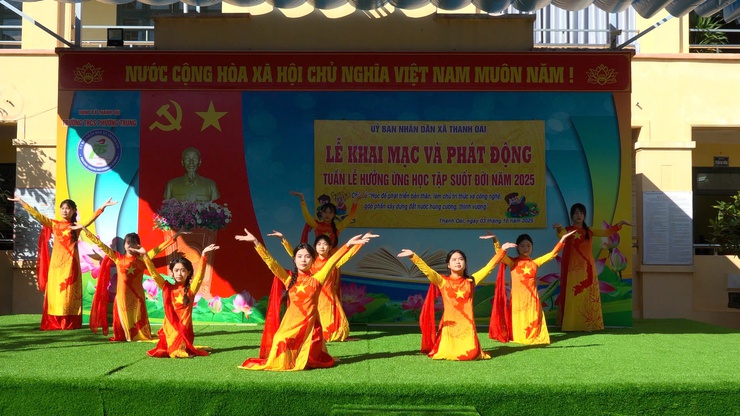 Thanh Oai phát động Tuần lễ học tập suốt đời- Ảnh 1.
