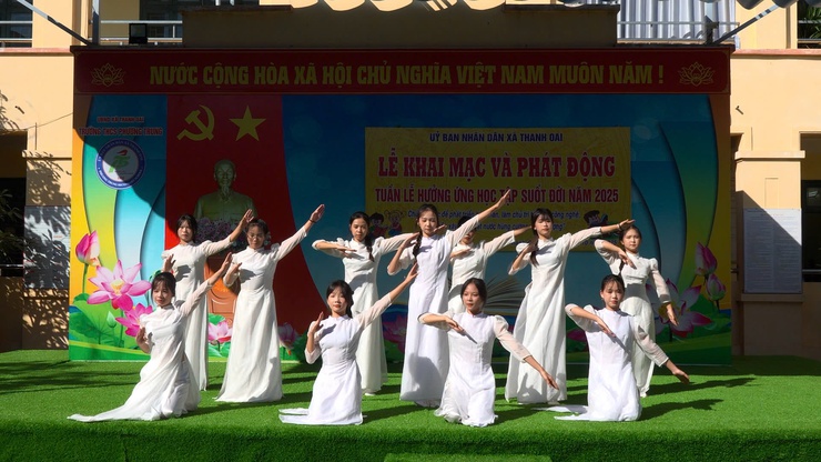 Thanh Oai phát động Tuần lễ học tập suốt đời- Ảnh 2.