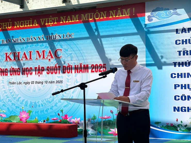 Xã Thiên Lộc khai mạc "Tuần lễ hưởng ứng học tập suốt đời" năm 2025- Ảnh 4.