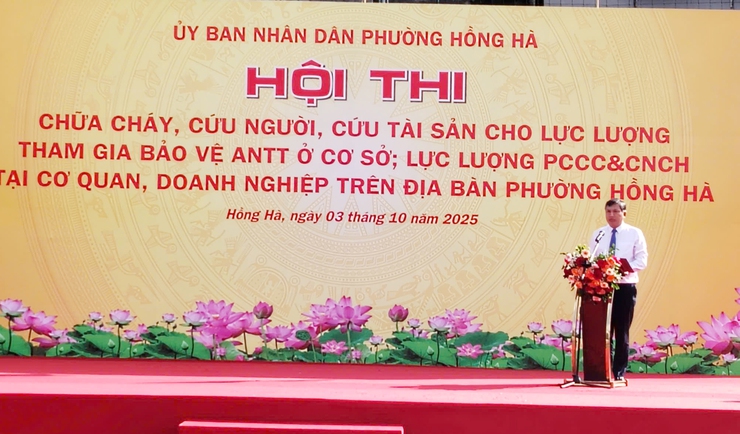 Phường Hồng Hà phát huy phương châm 4 tại chỗ, giảm thiệt hại do cháy, nổ gây ra- Ảnh 1.