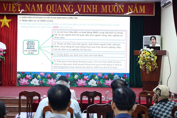 Tập huấn lập bảng kê sản xuất kinh doanh cá thể Tổng điều tra kinh tế năm 2026.- Ảnh 2.