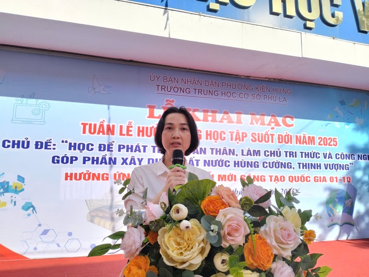 Phường Kiến Hưng long trọng tổ chức Lễ khai mạc "Tuần lễ hưởng ứng học tập suốt đời năm 2025 "- Ảnh 2.