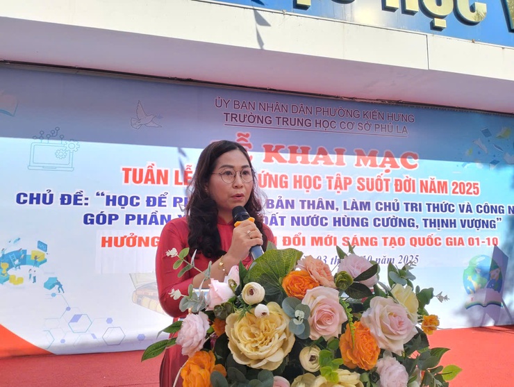 Phường Kiến Hưng long trọng tổ chức Lễ khai mạc "Tuần lễ hưởng ứng học tập suốt đời năm 2025 "- Ảnh 3.