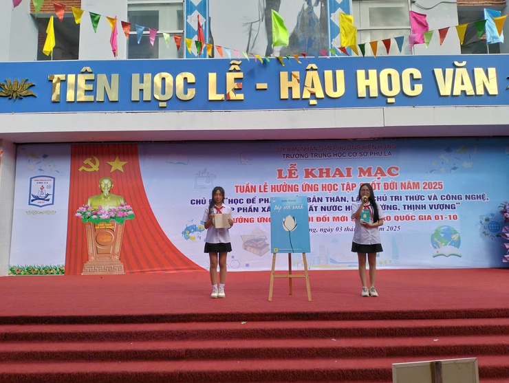 Phường Kiến Hưng long trọng tổ chức Lễ khai mạc "Tuần lễ hưởng ứng học tập suốt đời năm 2025 "- Ảnh 6.