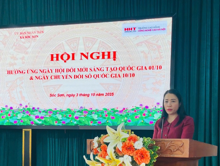 XÃ SÓC SƠN HƯỞNG ỨNG NGÀY HỘI ĐỔI MỚI SÁNG TẠO QUỐC GIA 01/10 VÀ NGÀY CHUYỂN ĐỔI SỐ QUỐC GIA 10/10- Ảnh 1.