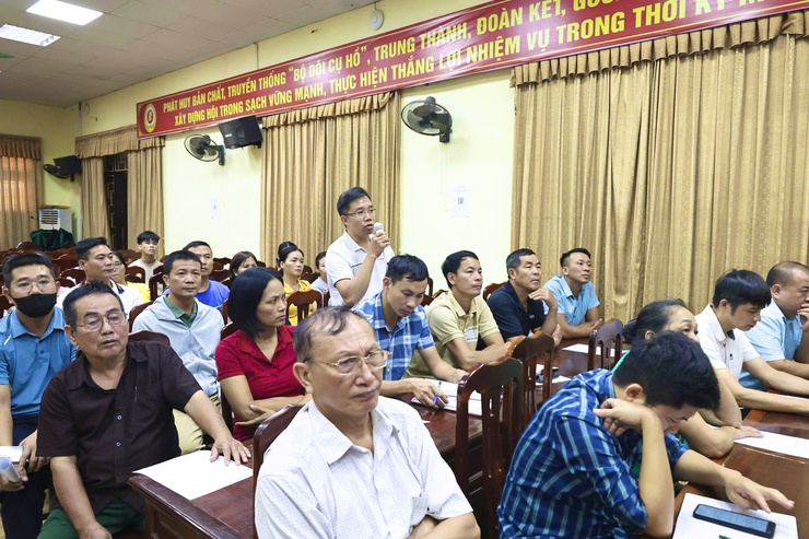 Xã Thường Tín lấy ý kiến các hộ dân về Đồ án quy hoạch Xây dụng khu tái định cư Nhị Khê phục vụ GPMB dự án đầu tư xây dựng đường sắt tốc độ cao trên trục Bắc – Nam.- Ảnh 4.