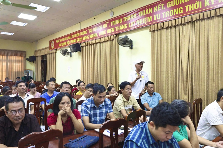 Xã Thường Tín lấy ý kiến các hộ dân về Đồ án quy hoạch Xây dụng khu tái định cư Nhị Khê phục vụ GPMB dự án đầu tư xây dựng đường sắt tốc độ cao trên trục Bắc – Nam.- Ảnh 5.