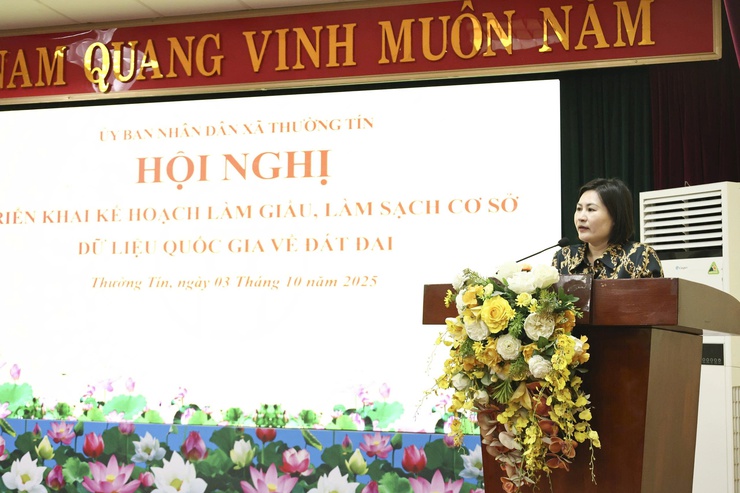 Xã Thường Tín thực hiện Kế hoạch làm giàu, làm sạch cơ sở dữ liệu Quốc gia về đất đai.- Ảnh 2.