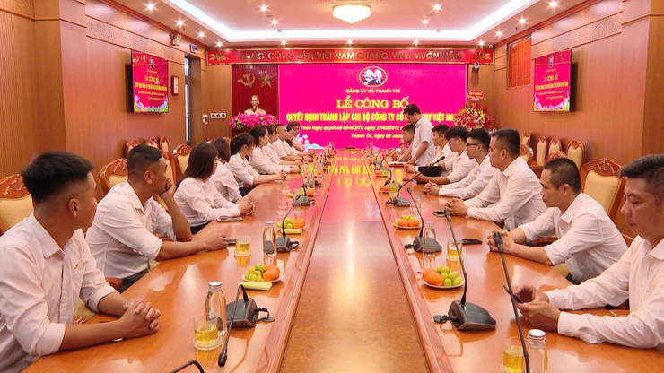 Đảng ủy xã Thanh Trì công bố thành lập Chi bộ Công ty Cổ phần LRV Việt Nam: Bước tiến quan trọng trong công tác xây dựng Đảng trong doanh nghiệp ngoài khu vực nhà nước- Ảnh 2.