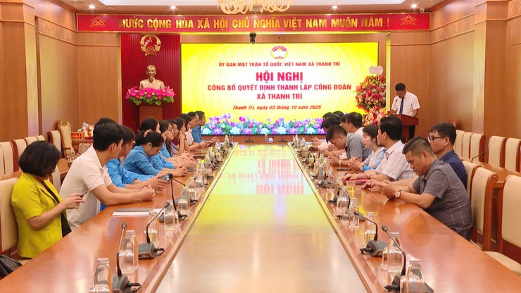 Xã Thanh Trì: Thành lập Công đoàn xã, đánh dấu bước phát triển mới ở cơ sở
- Ảnh 3.