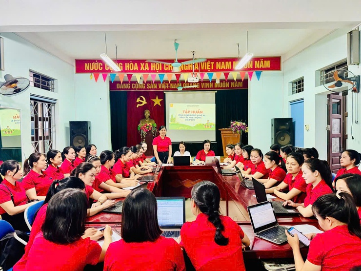 Các nhà trường hưởng ứng tháng hành động chuyển đổi số Quốc gia- Ảnh 2.