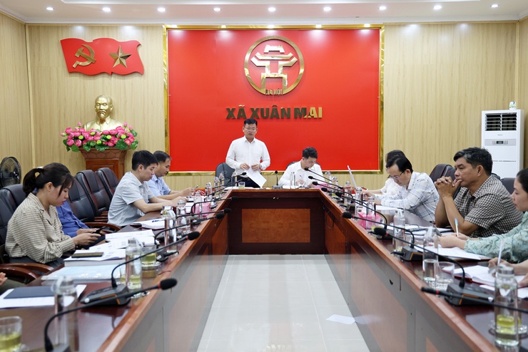 Xuân Mai kiểm điểm tiến độ công tác bầu cử trưởng thôn nhiệm kỳ 2025 – 2028- Ảnh 6.