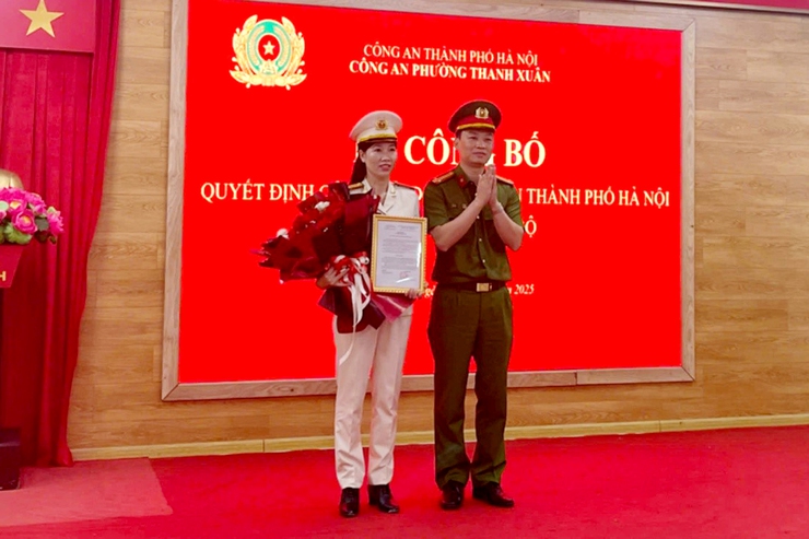 Công an phường Thanh Xuân công bố Quyết định điều động, bổ nhiệm cán bộ- Ảnh 2.