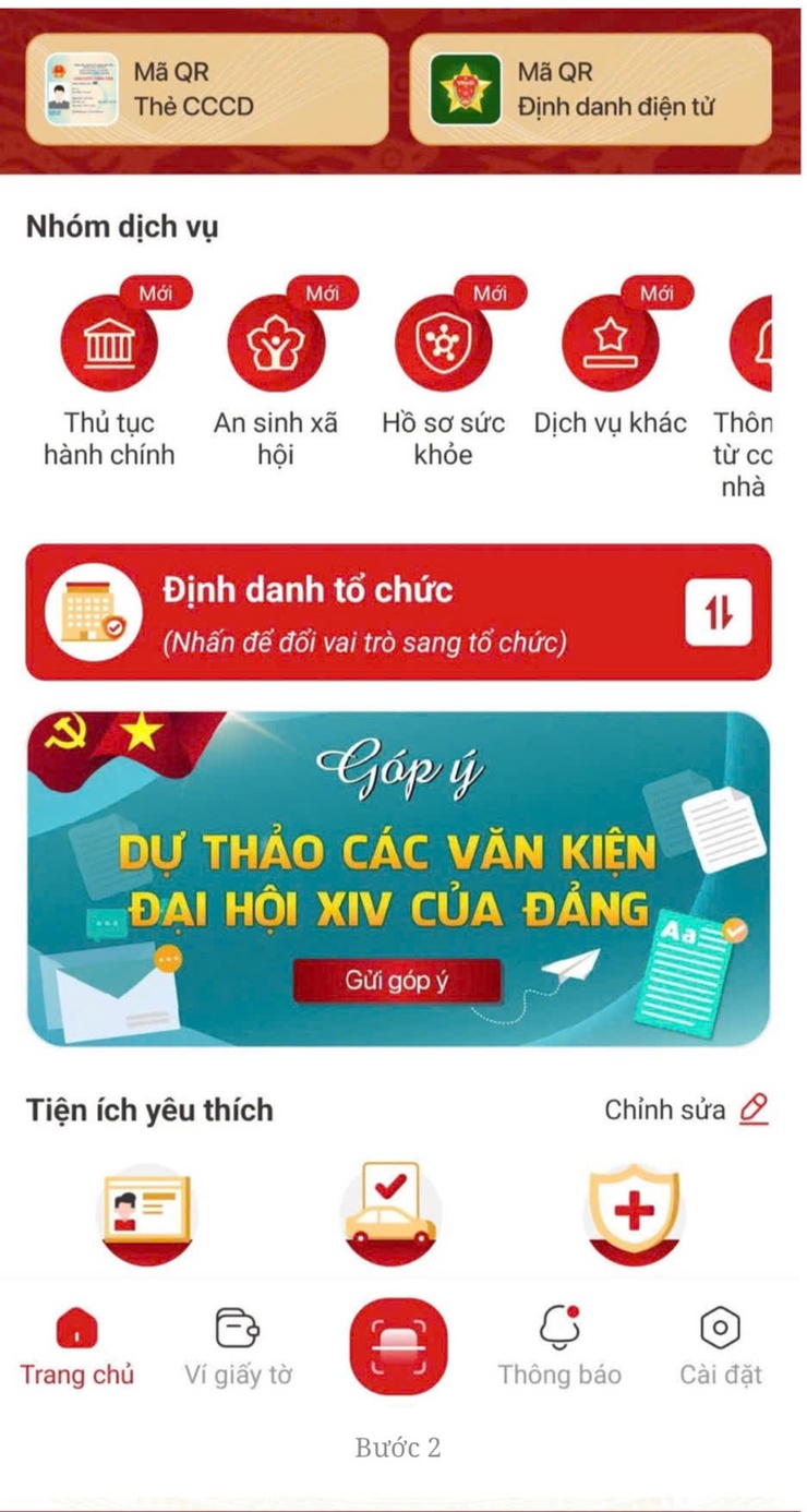 HƯỚNG DẪN: Góp ý các dự thảo văn kiện Đại Hội Đại Biểu toàn quốc lần thứ XIV của đảng trên ứng dụng VNEID- Ảnh 2.